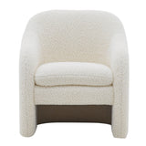 Zella Faux Shearling Fabric Accent Arm Chair - What A Room