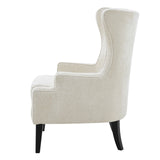 Clementine KD Fabric Wing Accent Arm Chair - What A Room