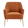 Arianna  Velvet Fabric Accent Arm Chair - What A Room