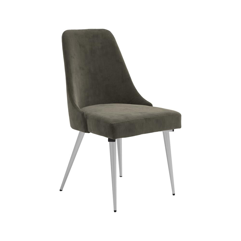 Cabianca Curved Back Side Chairs Grey (Set of 2) - What A Room
