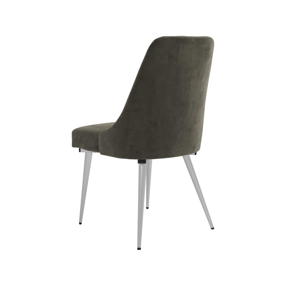 Cabianca Curved Back Side Chairs Grey (Set of 2) - What A Room