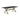 Conway X-Trestle Base Dining Table Dark Walnut and Aged Gold - What A Room