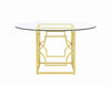 Starlight Dining Table Base Brass - What A Room