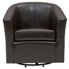 Hayden SWIVEL Bonded Leather Accent Arm Chair - What A Room