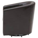 Hayden SWIVEL Bonded Leather Accent Arm Chair - What A Room