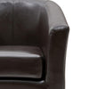 Hayden SWIVEL Bonded Leather Accent Arm Chair - What A Room