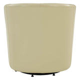 Hayden SWIVEL Bonded Leather Accent Arm Chair - What A Room