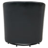 Hayden SWIVEL Bonded Leather Accent Arm Chair - What A Room