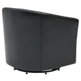 Hayden SWIVEL Bonded Leather Accent Arm Chair - What A Room