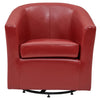 Hayden SWIVEL Bonded Leather Accent Arm Chair - What A Room