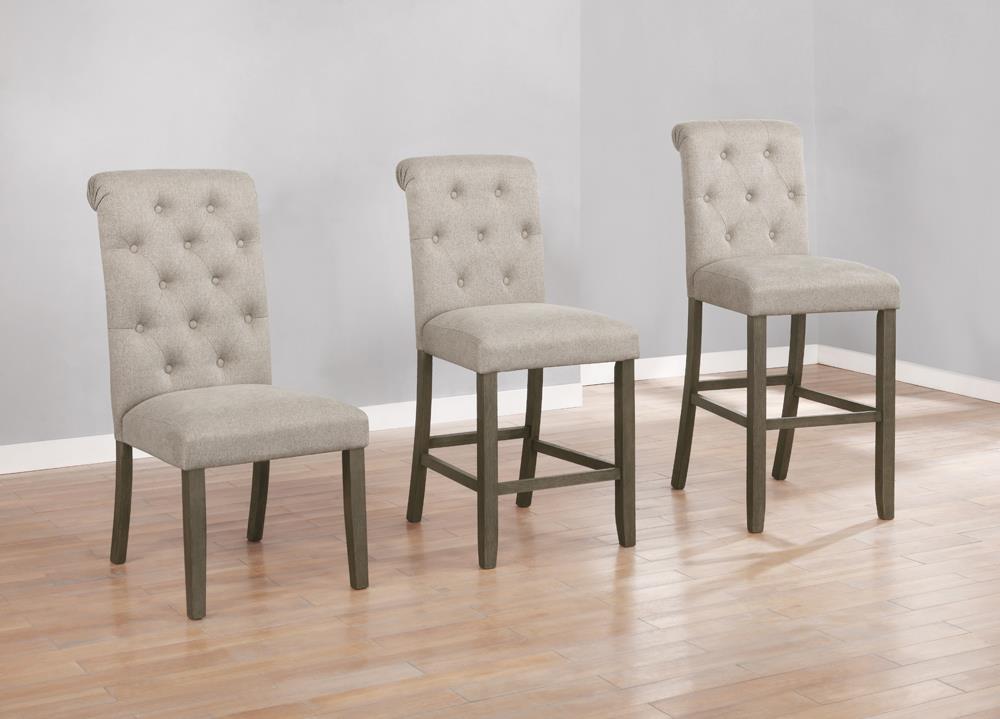 Calandra Tufted Back Side Chairs Rustic Brown and Beige (Set of 2) - What A Room