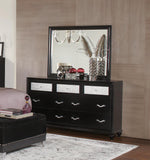 Barzini 7-drawer Rectangular Dresser Black - What A Room