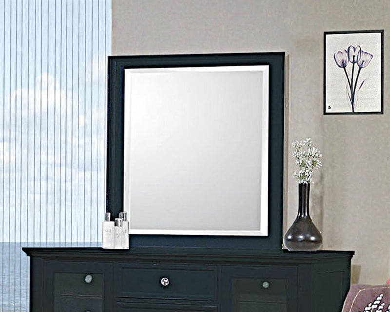 Sandy Beach Vertical Dresser Mirror Black - What A Room