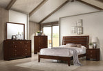 Serinity Panel Bed with Cut-out Headboard Rich Merlot - What A Room