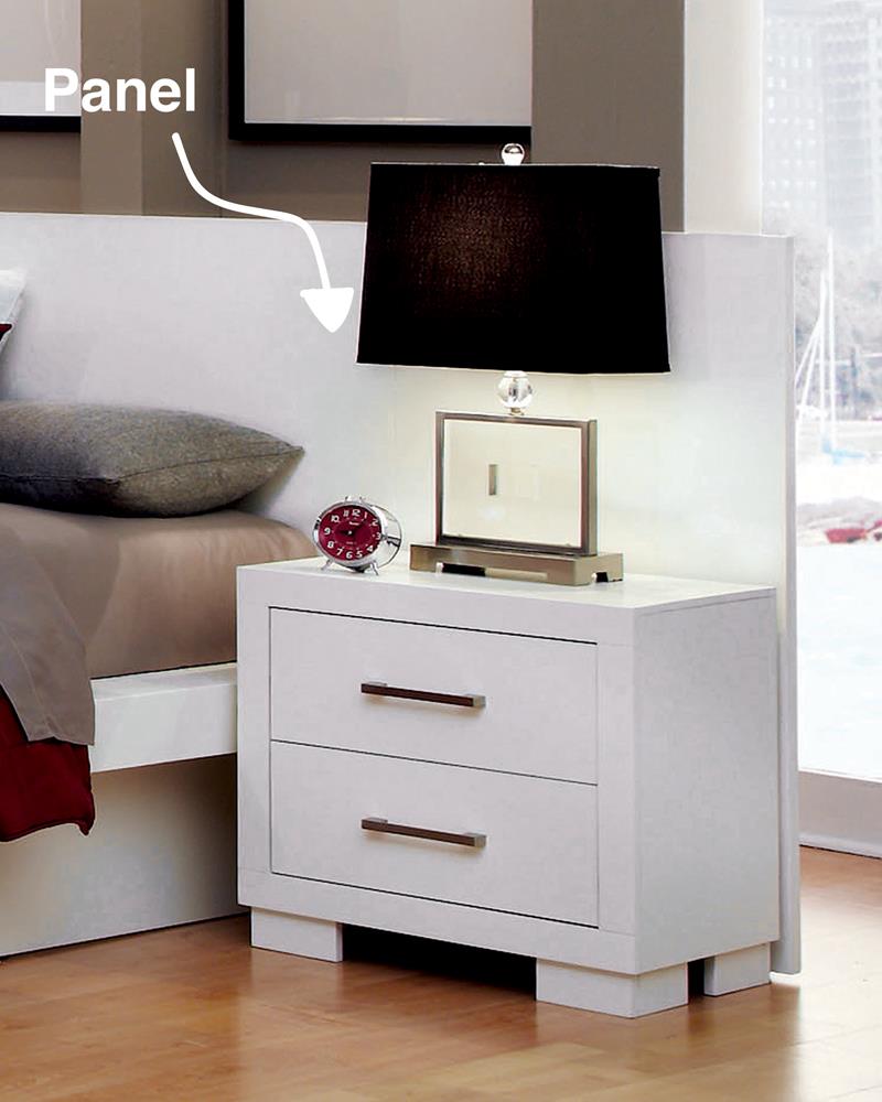 Jessica Nightstand Panels White (Set of 2) - What A Room
