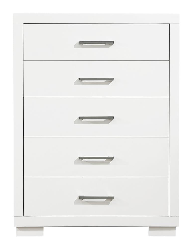Jessica 5-drawer Chest White - What A Room