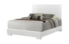 Felicity Panel Bed Glossy White - What A Room