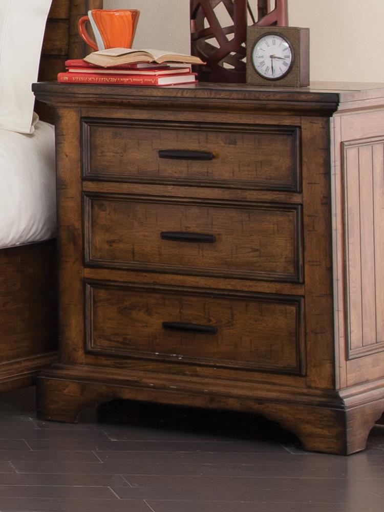 Elk Grove 3-drawer Nightstand Vintage Bourbon - What A Room
