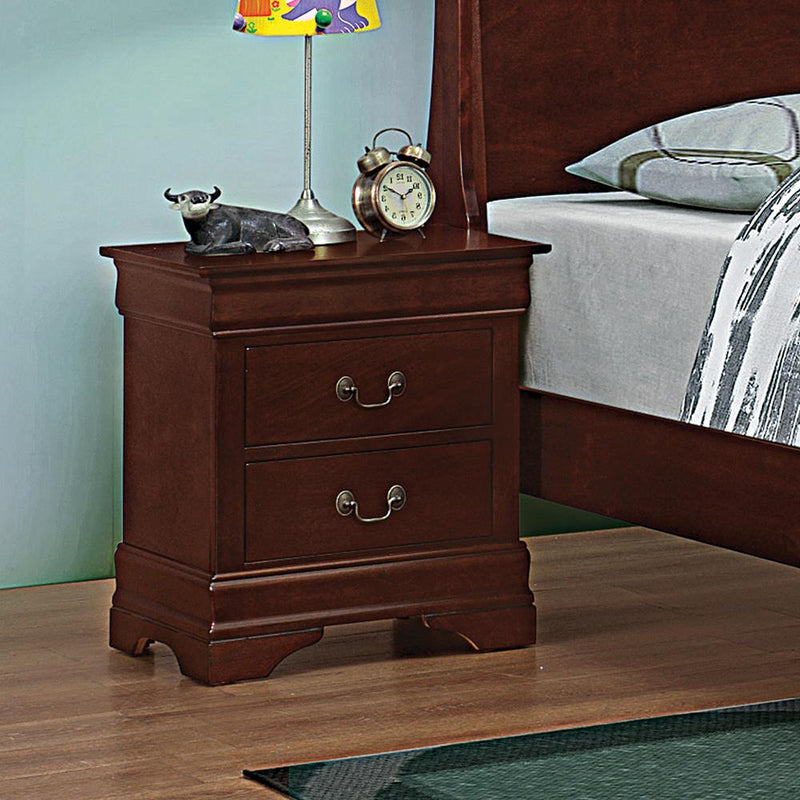 Louis Philippe Rectangular 2-drawer Nightstand - What A Room