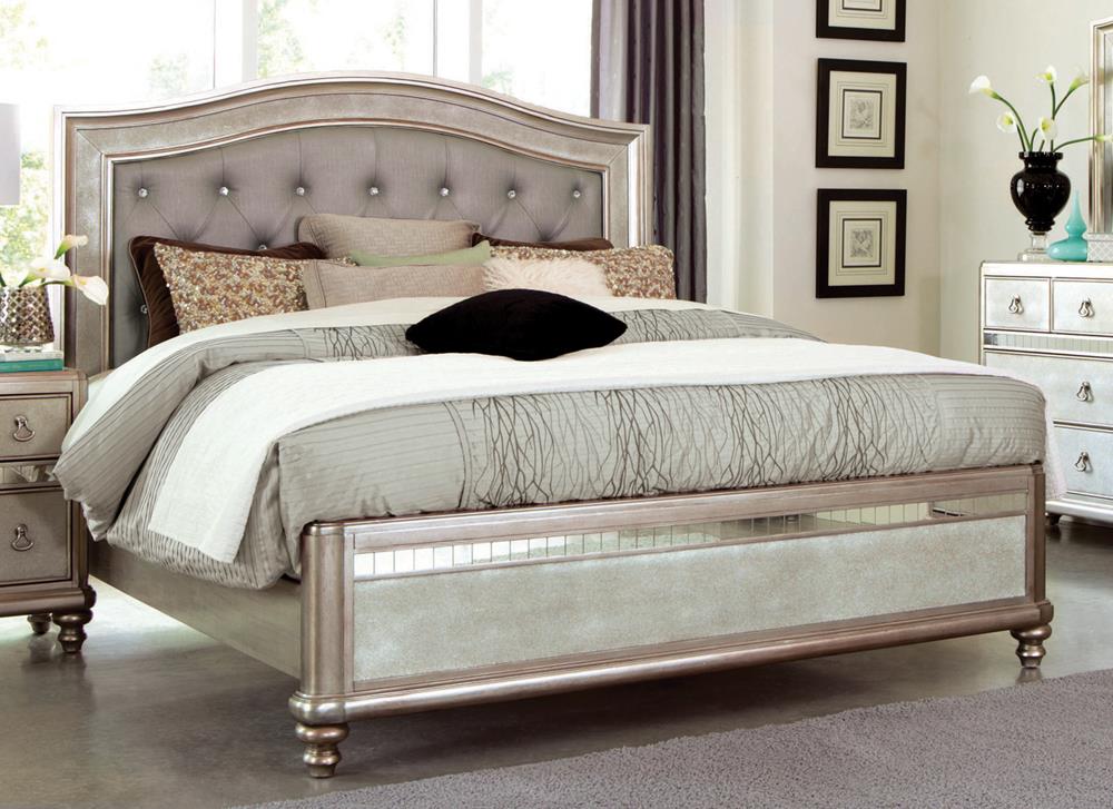 Bling Game Panel Bed Metallic Platinum - What A Room