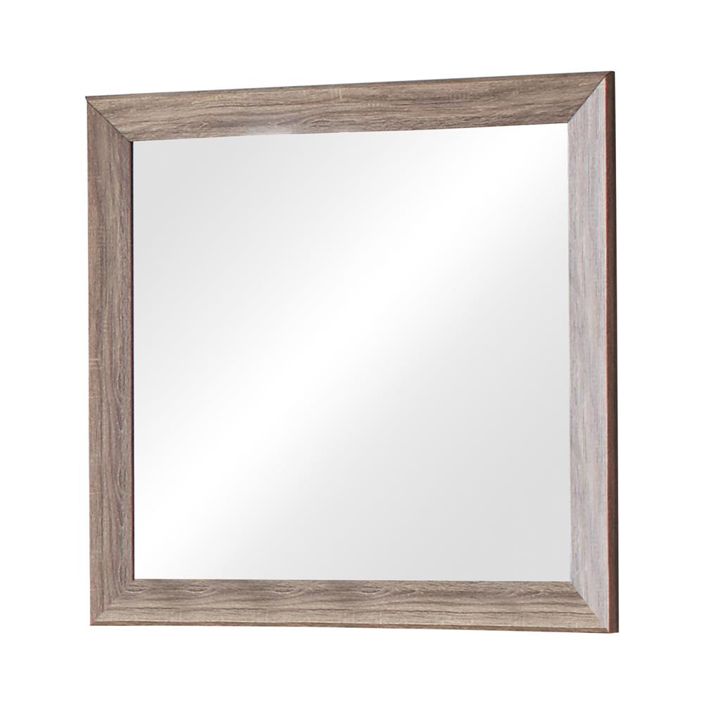 Kauffman Rectangular Mirror Washed Taupe - What A Room