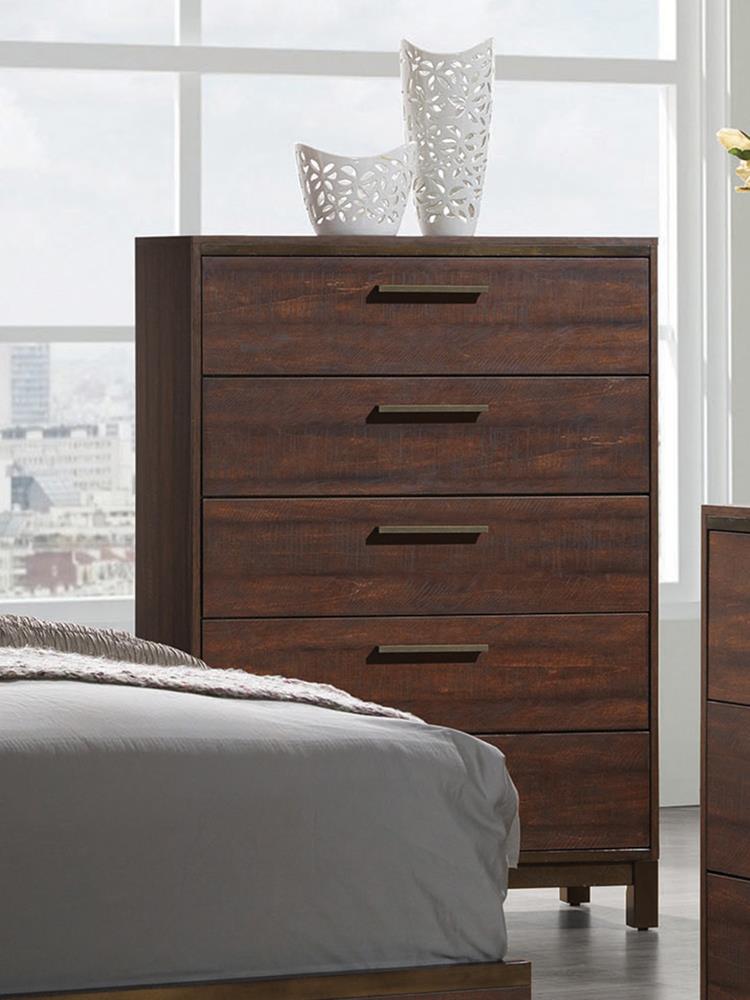 Edmonton 5-drawer Chest Rustic Tobacco - What A Room