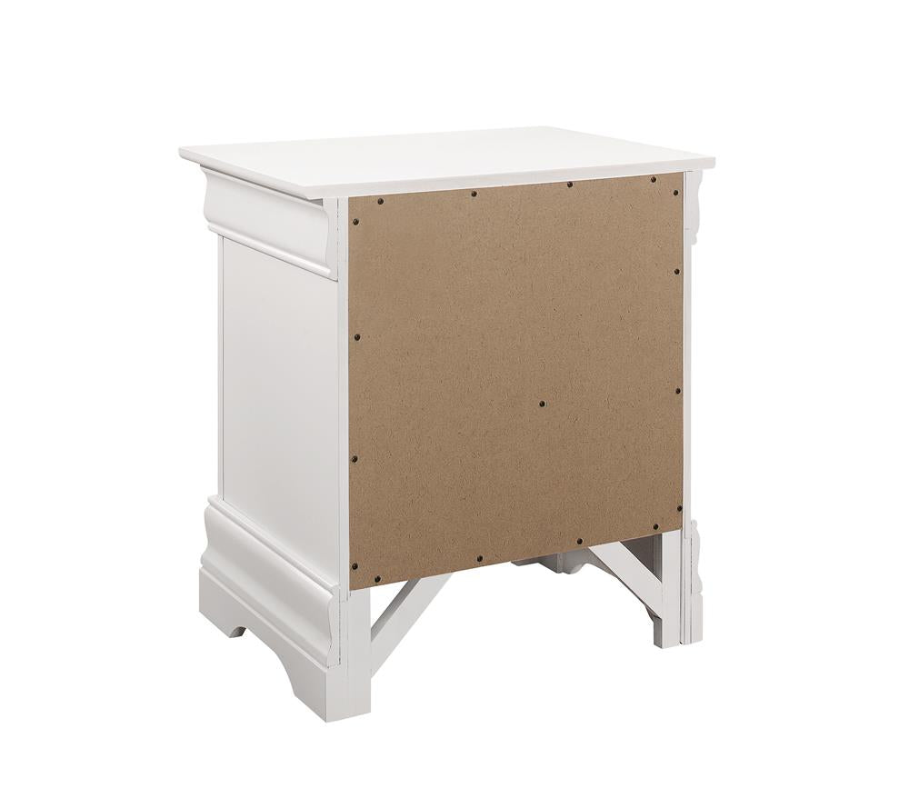 Louis Philippe 2-drawer Nightstand White - What A Room
