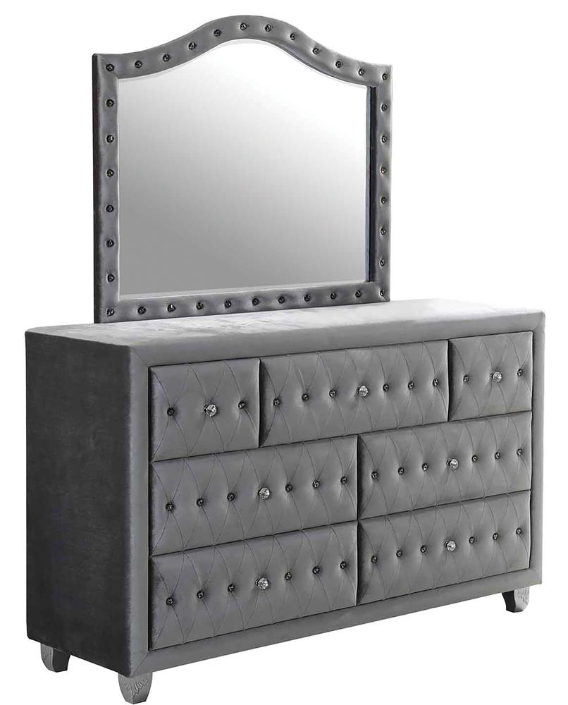 Deanna 7-drawer Rectangular Dresser Grey - What A Room