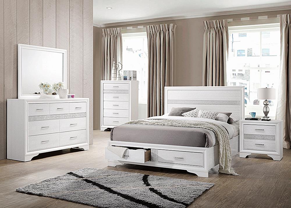 Miranda 2-drawer Storage Bed White - What A Room