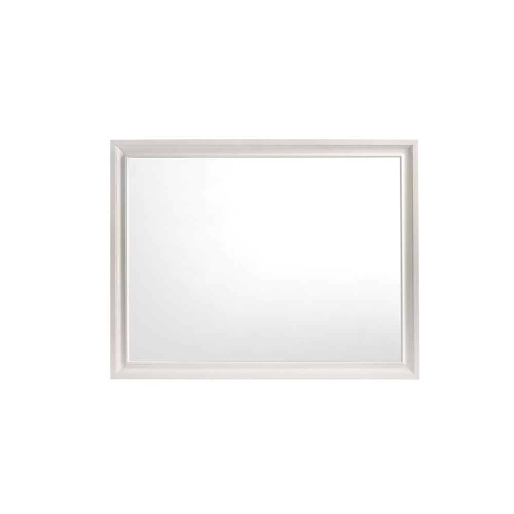 Miranda Rectangular Mirror White - What A Room