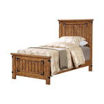 Brenner Panel Bed Rustic Honey - What A Room