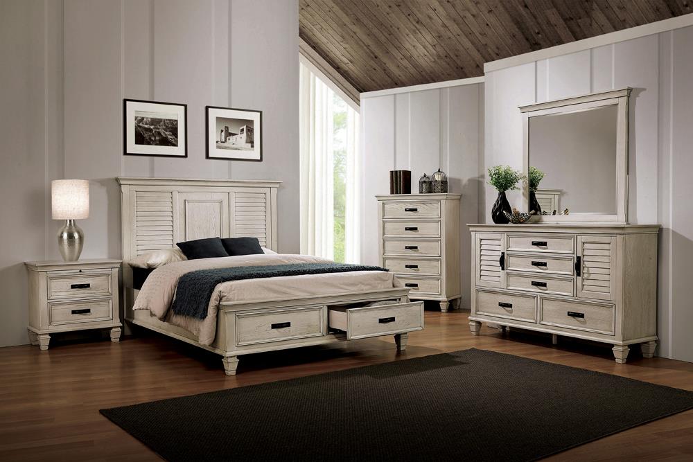 Franco Storage Bed Antique White - What A Room