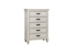 Franco 5-drawer Chest Antique White - What A Room