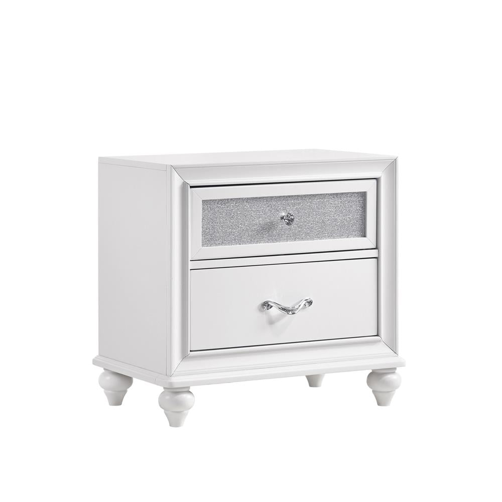 Barzini 2-drawer Nightstand White - What A Room