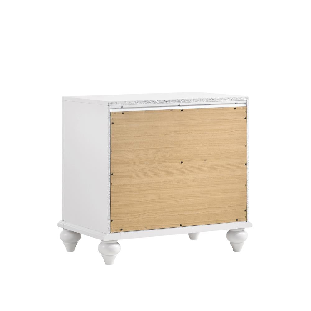 Barzini 2-drawer Nightstand White - What A Room