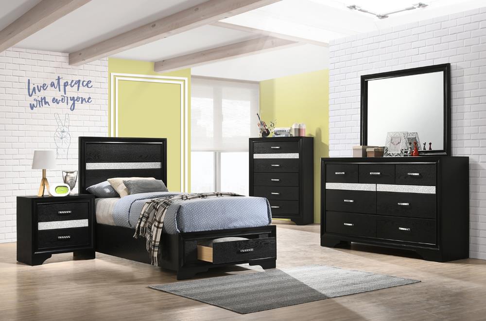 Miranda Storage Bed Black - What A Room