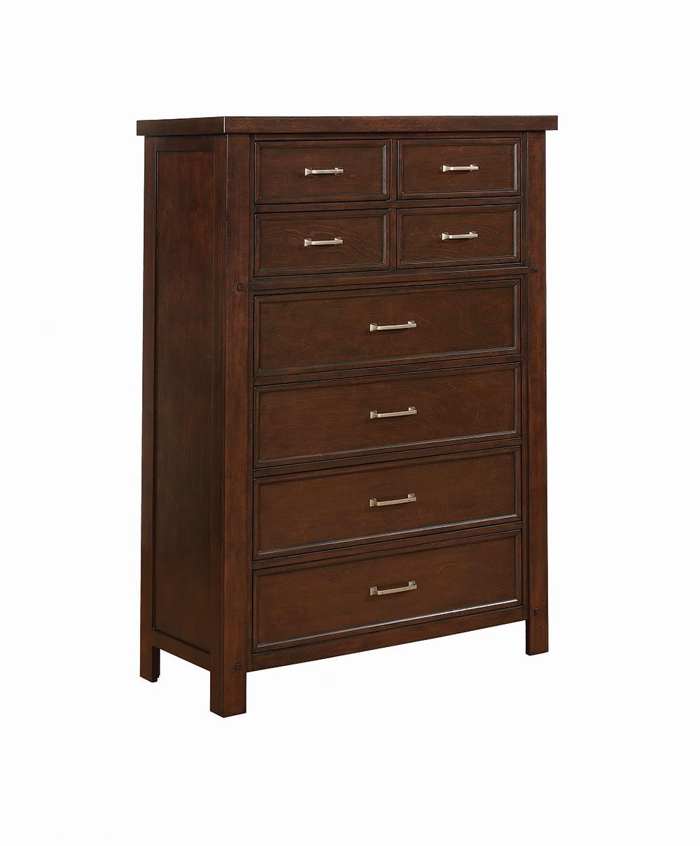 Barstow 8-drawer Rectangular Chest Pinot Noir - What A Room