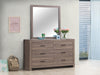 Brantford Rectangle Dresser Mirror Barrel Oak - What A Room