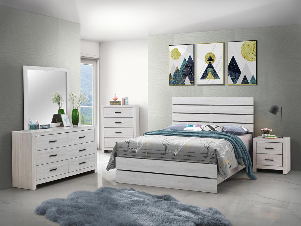 Marion 4-piece Panel Bedroom Set Coastal White - What A Room