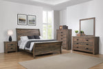 Frederick 5-piece Panel Bedroom Set Weathered Oak - What A Room