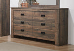 Frederick 6-drawer Dresser Weathered Oak - What A Room