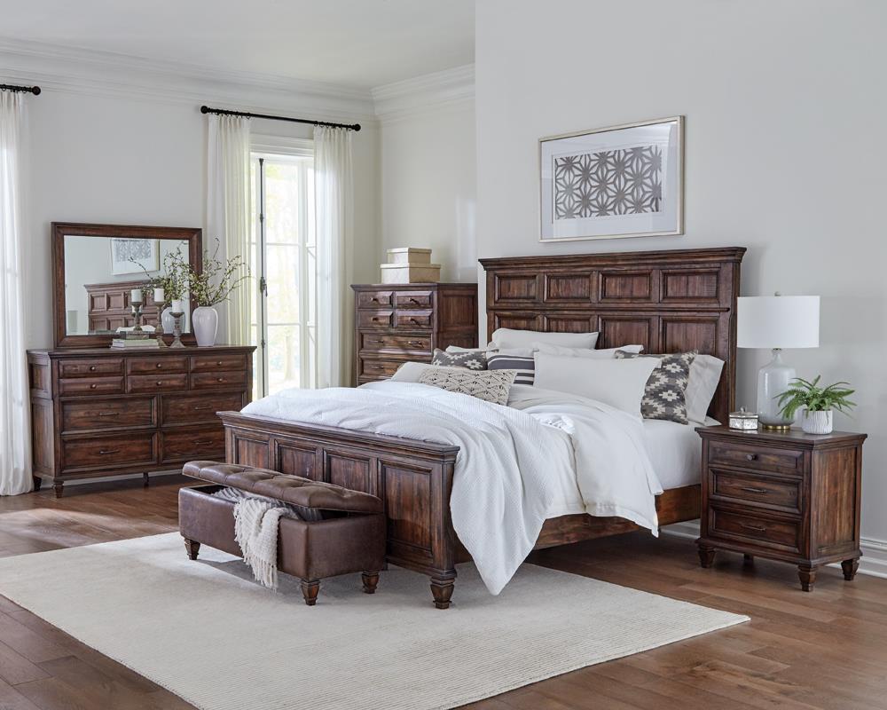 Avenue 4-piece Bedroom Set Weathered Burnished Brown - What A Room