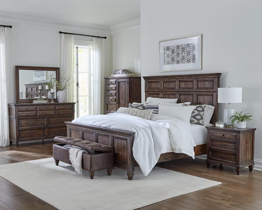 Avenue Panel Bed Weathered Burnished Brown - What A Room
