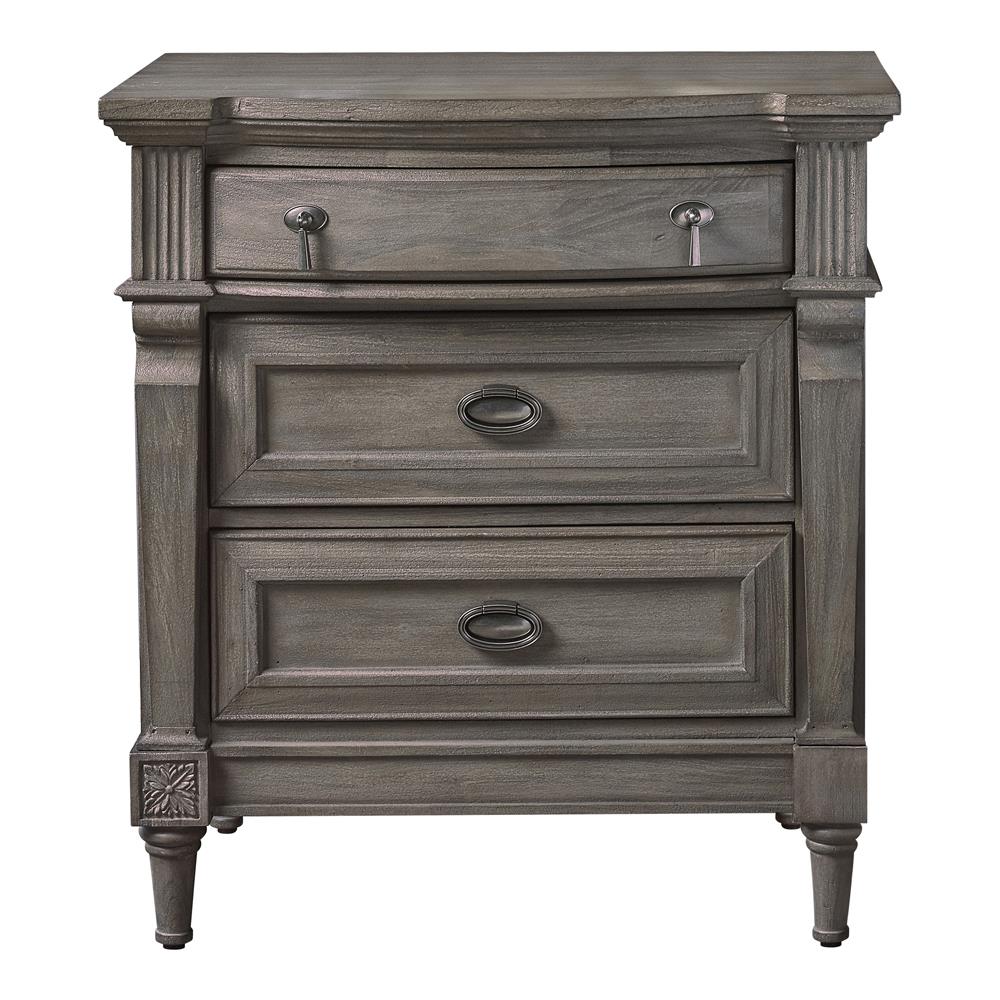 Alderwood 3-drawer Nightstand French Grey - What A Room