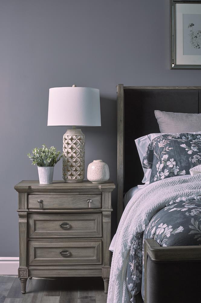 Alderwood 3-drawer Nightstand French Grey - What A Room