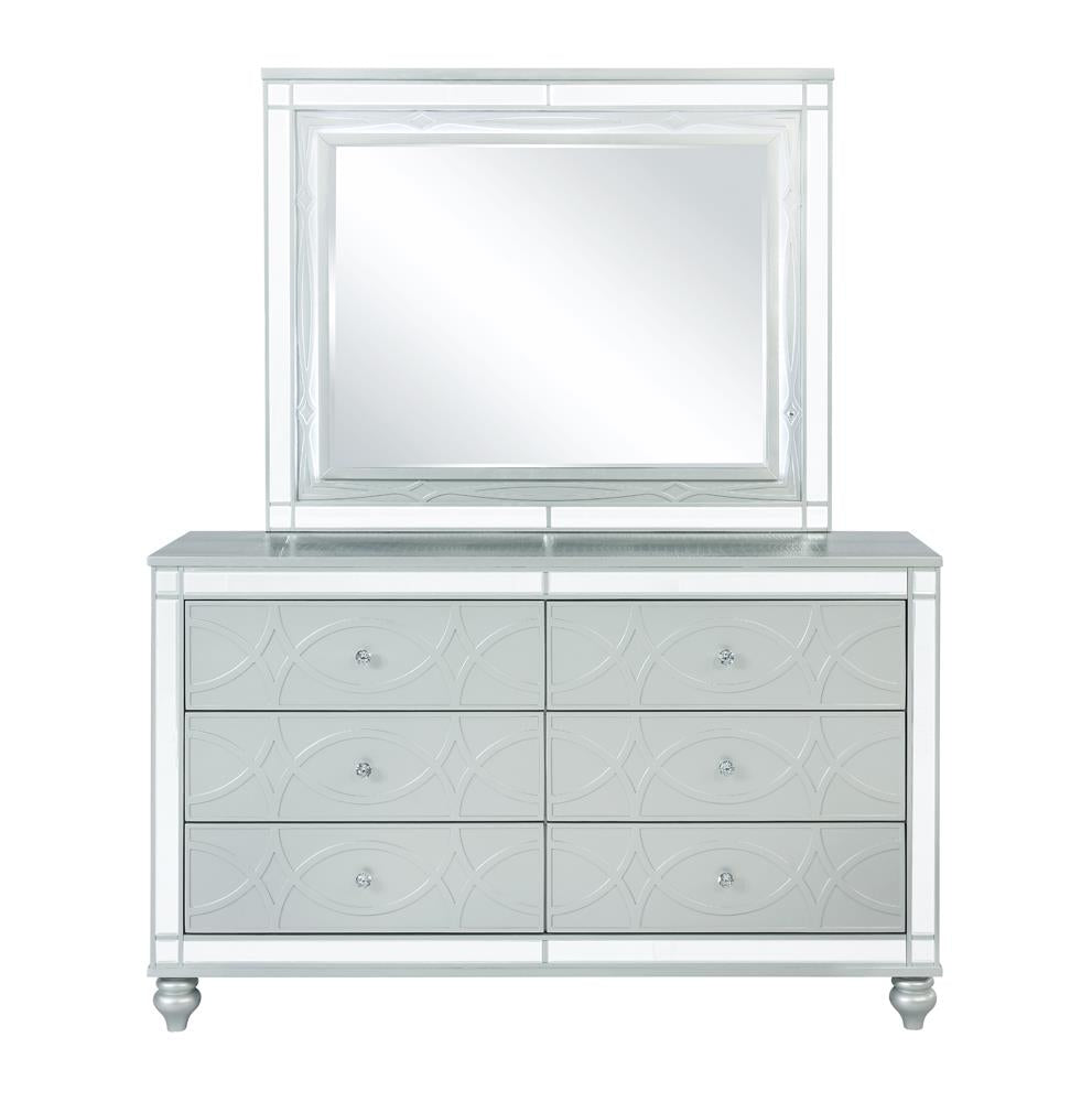 Gunnison 6-drawer Dresser Silver Metallic - What A Room