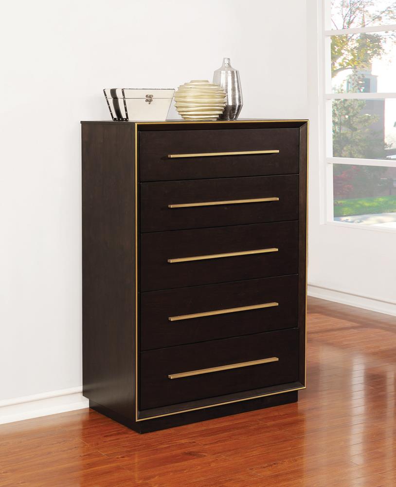 Durango 5-drawer Chest Smoked Peppercorn - What A Room