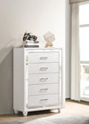 Whitaker 5-drawer Chest White - What A Room