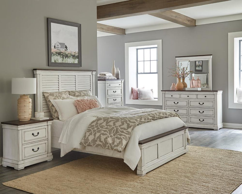 Hillcrest 2-drawer Nightstand Dark Rum and White - What A Room