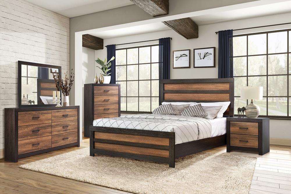 Dewcrest 4-piece Panel Bedroom Set Caramel and Licorice - What A Room